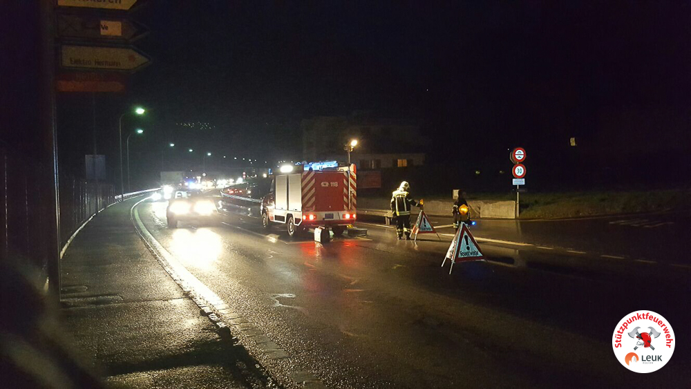 Verkehrsunfall Baudepot Gruber